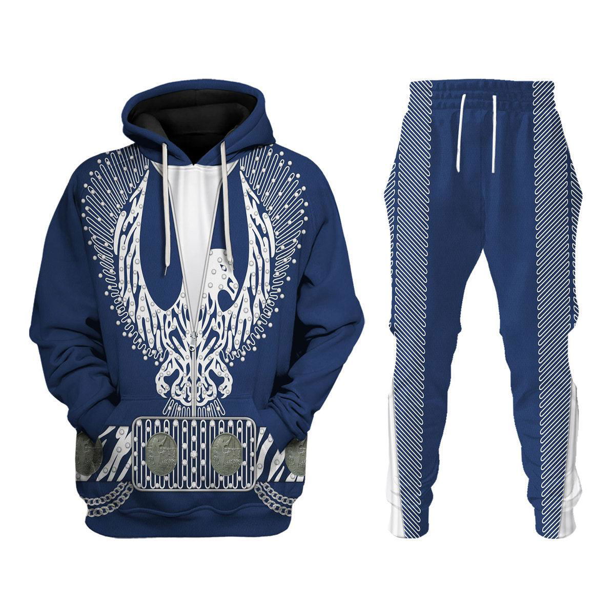 Elvis Silver Phoenix Costume Hoodie Sweatshirt T-Shirt Sweatpants