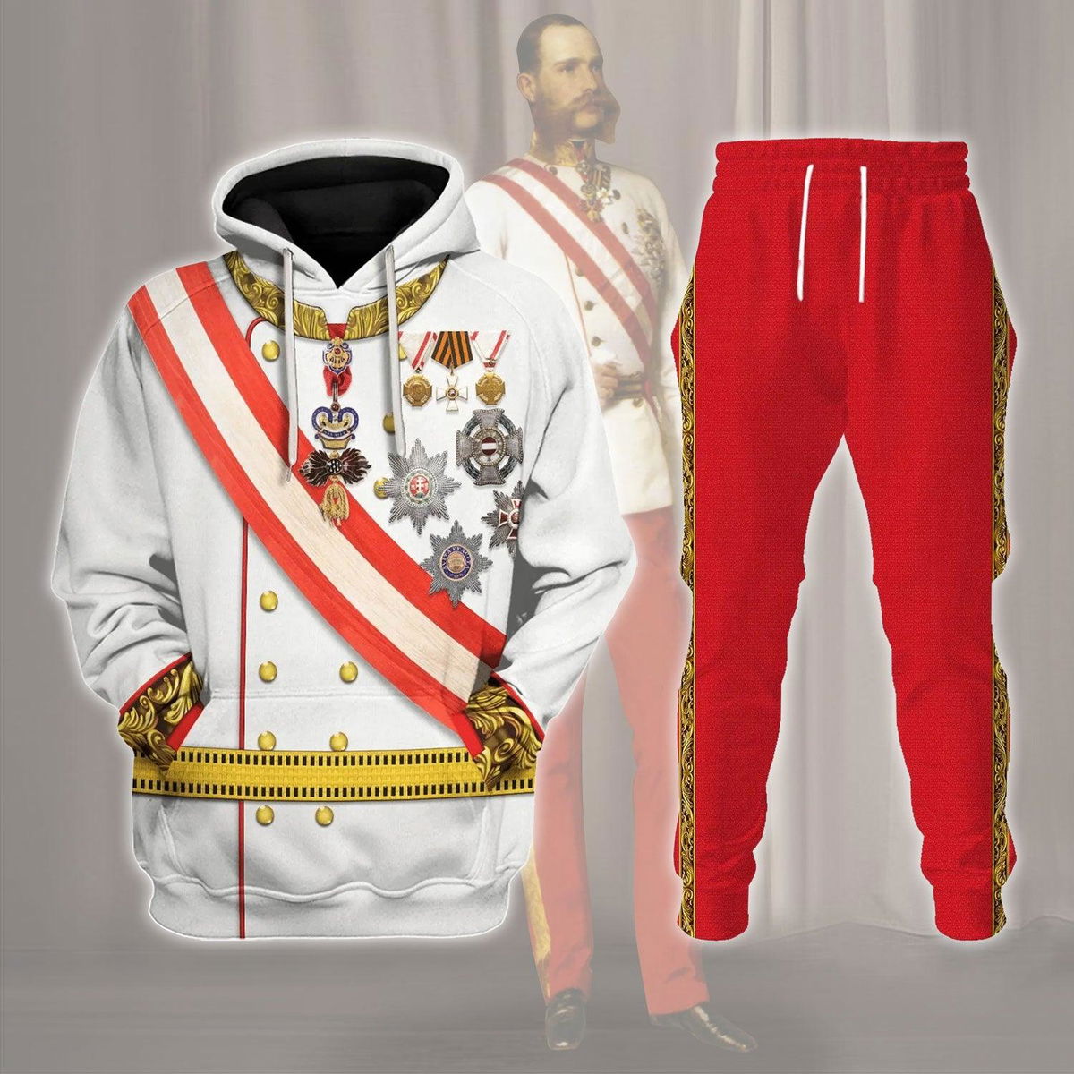 Emperor Franz Joseph I Costume Hoodie Sweatshirt T-Shirt Tracksuit