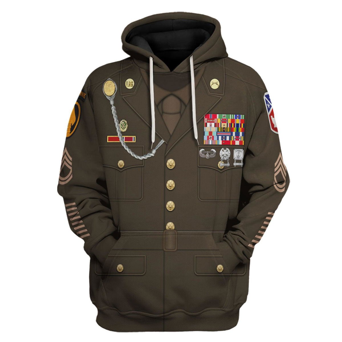 Enlisted Army Green Service Hoodie