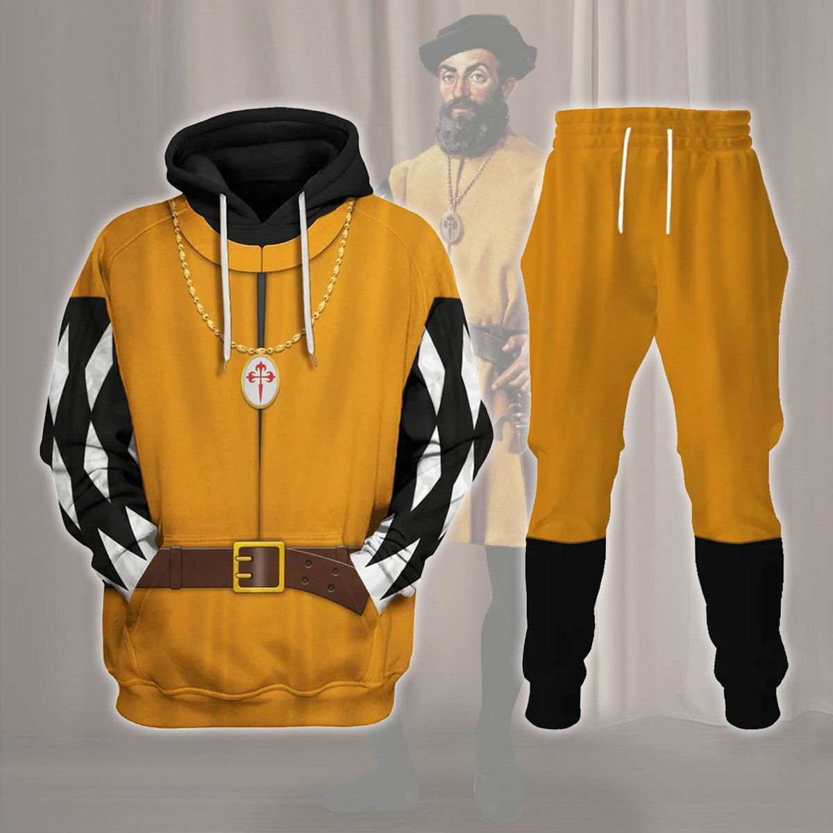 Explorer Ferdinand Magellan Costume Hoodie Sweatshirt T-Shirt Tracksuit