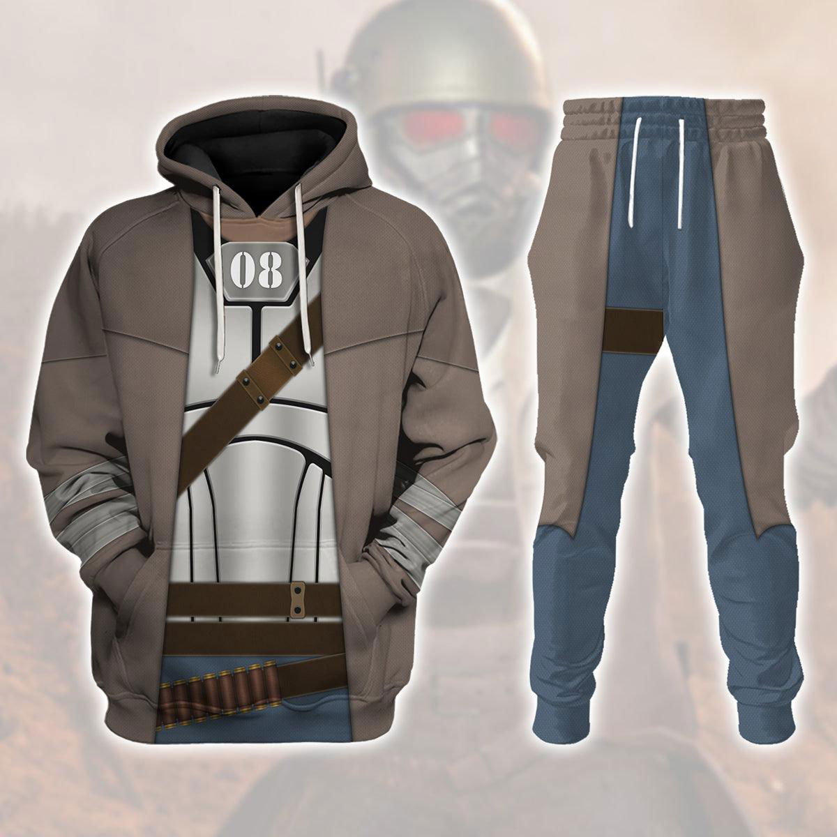 Fallout NCR Ranger Combat Armor Hoodie Sweatshirt T-Shirt Tracksuit