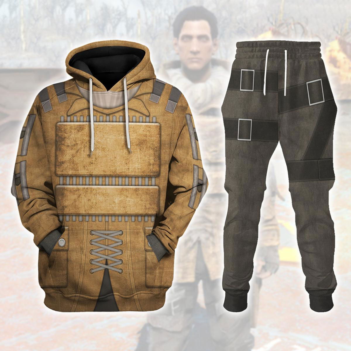 Fallout Railroad Armored Coat Hoodie Sweatshirt T-Shirt Tracksuit