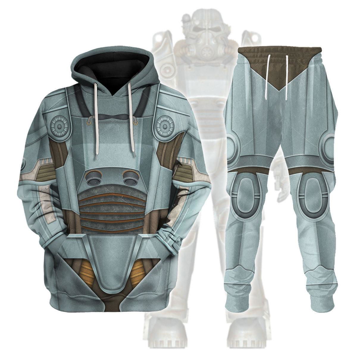 Fallout T-45 Power Armor Hoodie Sweatshirt T-Shirt Tracksuit