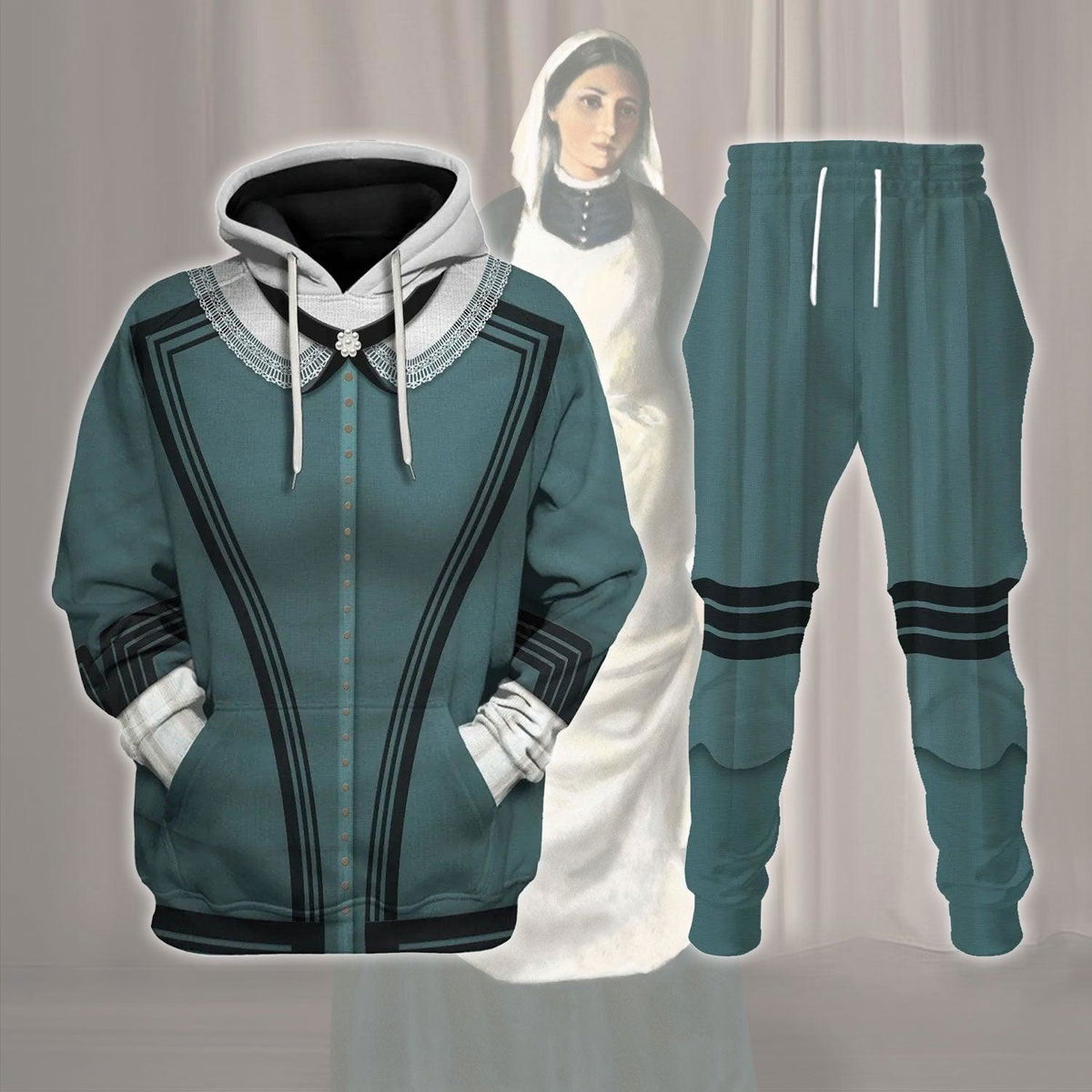 Florence Nightingale Costume Hoodie Sweatshirt T-Shirt Tracksuit