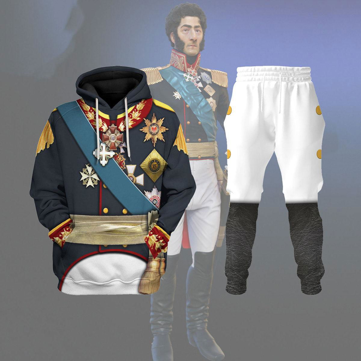 General Prince Pyotr Bagration – Napoleonic War Costume Hoodie Sweatshirt T-Shirt Tracksuit