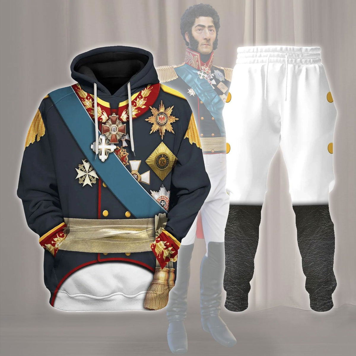 General Prince Pyotr Bagration Costume Hoodie Sweatshirt T-Shirt Tracksuit