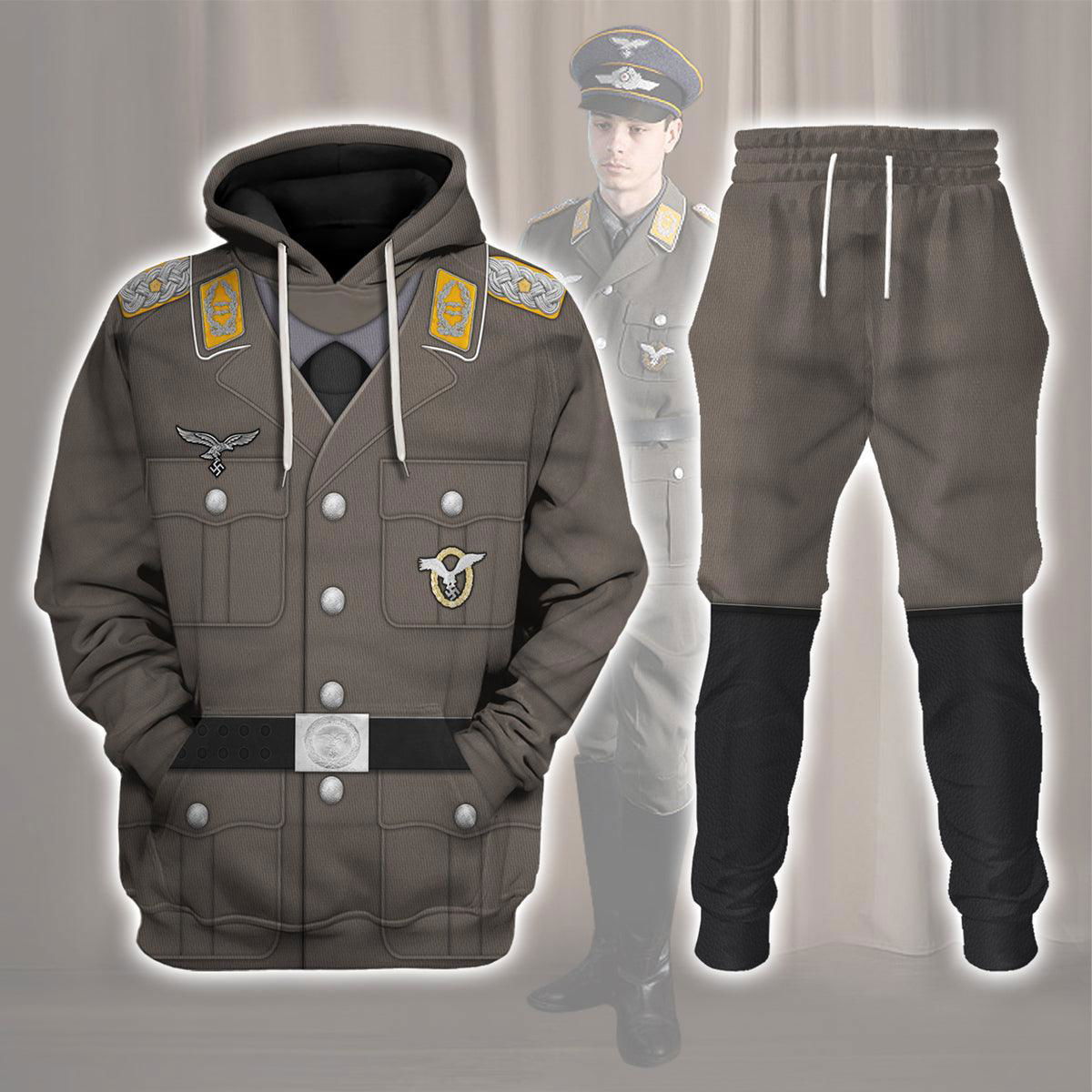 German Air Force (Luftwaffe)-Pilot-Full Dress Costume Hoodie Sweatshirt T-Shirt Tracksuit