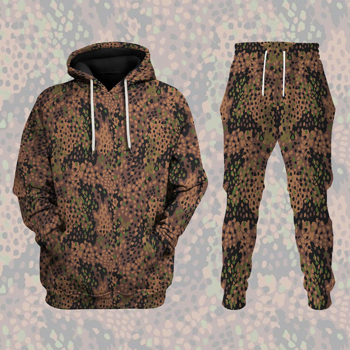 German Erbsenmuster Pattern Pea Dot Camo Costume Hoodie Sweatshirt T-Shirt Tracksuit