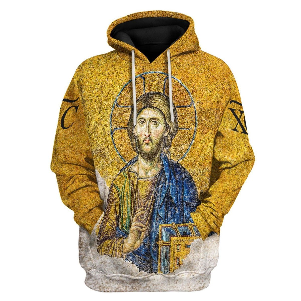 Gold Christian Orthodox Jesus Costume Hoodie Sweatshirt T-Shirt Apparel