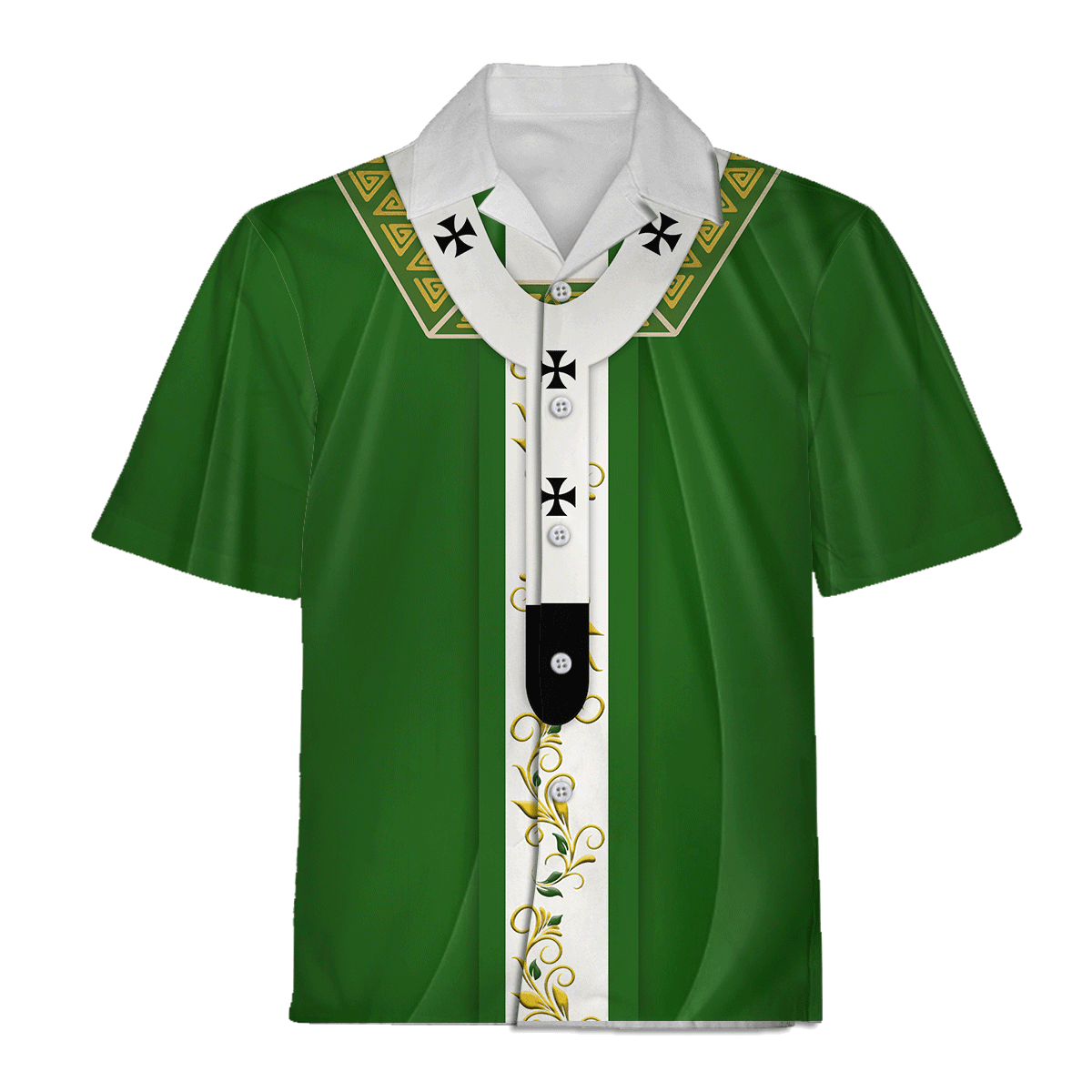 Green Liturgical Vestment Christianity Religion Hawaiian Shirt