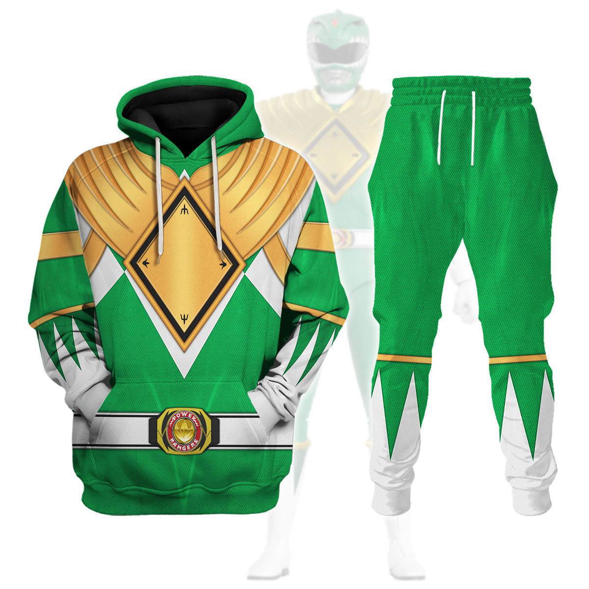 Green Ranger Dragon Shield Hoodies Sweatshirt T-shirt Hawaiian 1076