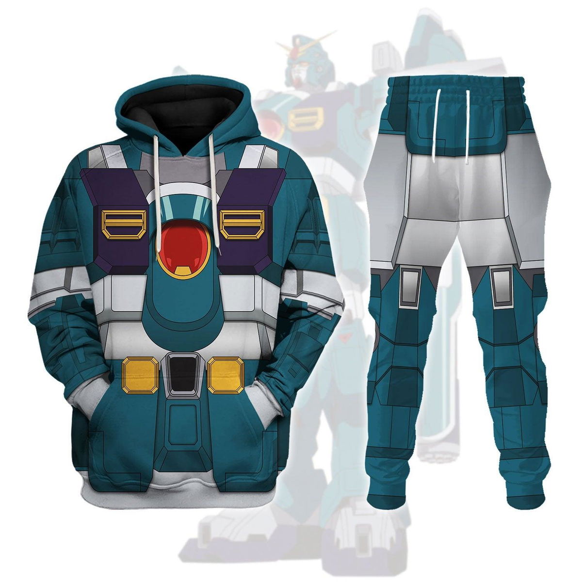 Gundam Leopard After War Gundam X Costume All Over Print Tracksuit Hoodie