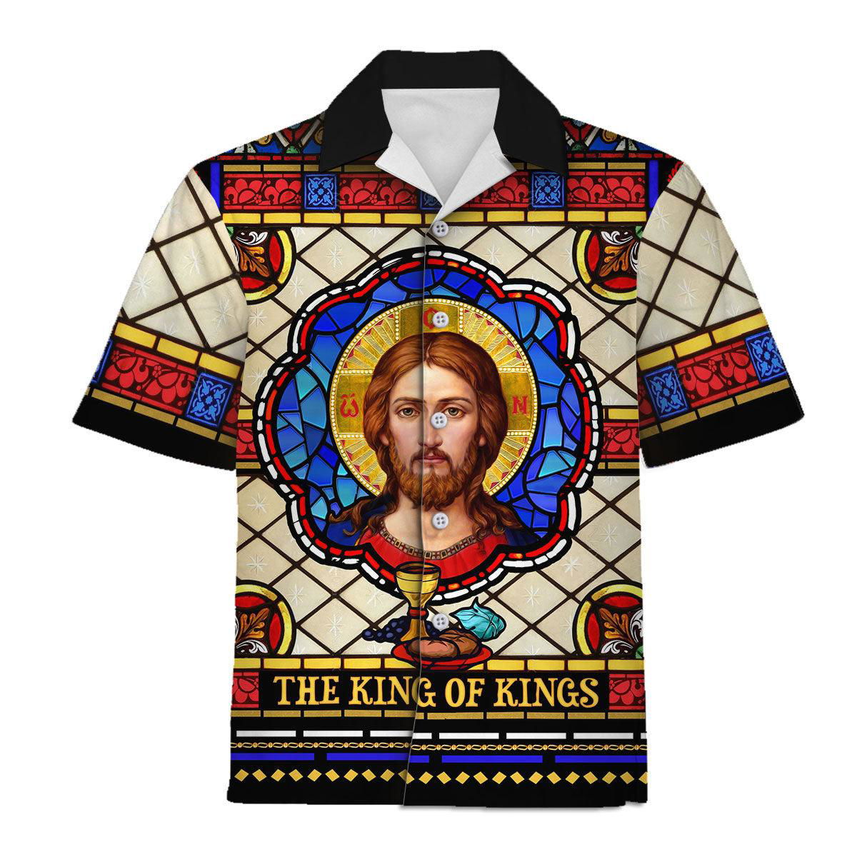 Hawaiian Shirt Jesus The King of Kings 3D Apparel