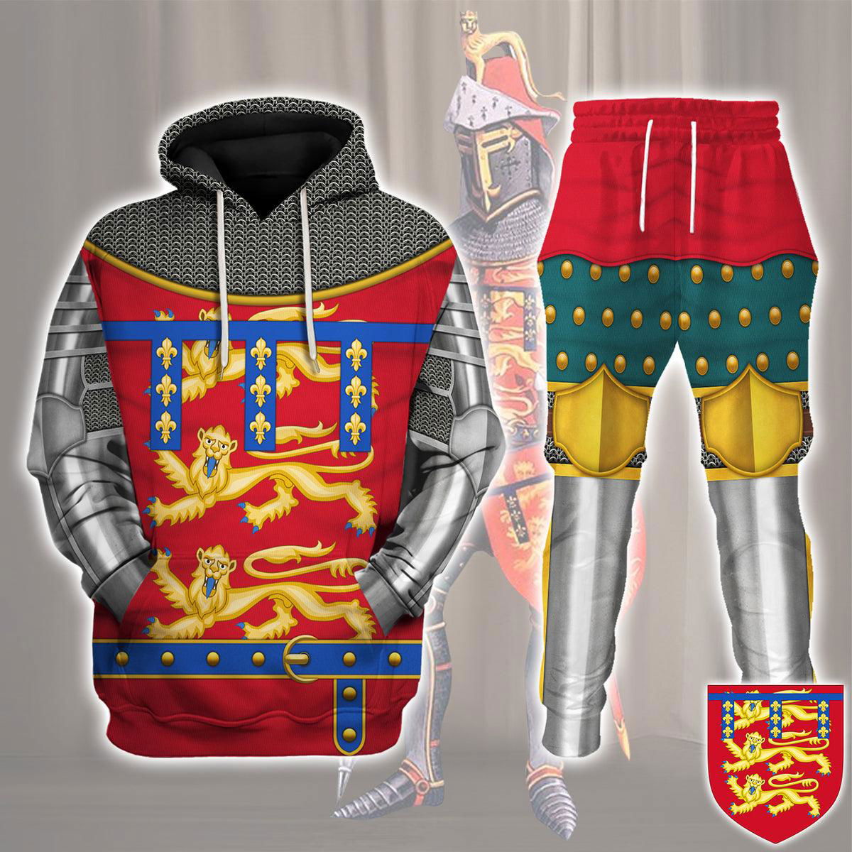 Henry of Grosmont, 1st Duke of Lancaster Costume Hoodie Sweatshirt T-Shirt Tracksuit