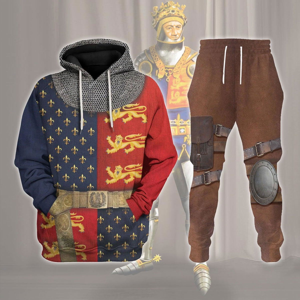 Henry V of England Costume Hoodie Sweatshirt T-Shirt Tracksuit