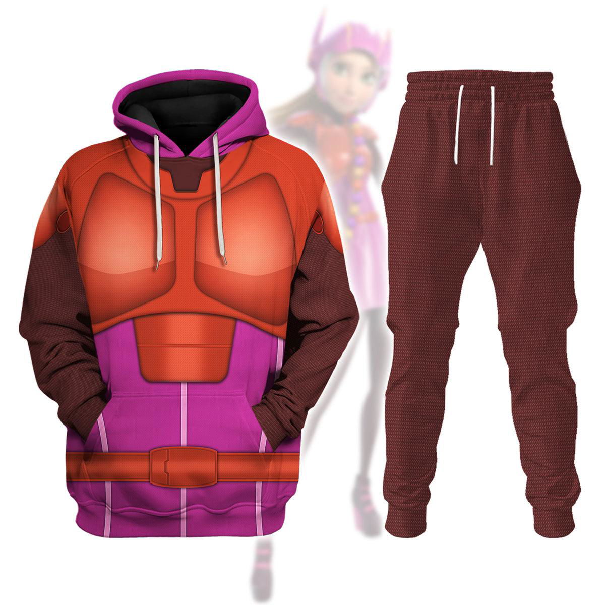 Honey Lemon Super Armor Cosplay Costume Hoodie Sweatshirt T-Shirt Sweatpants