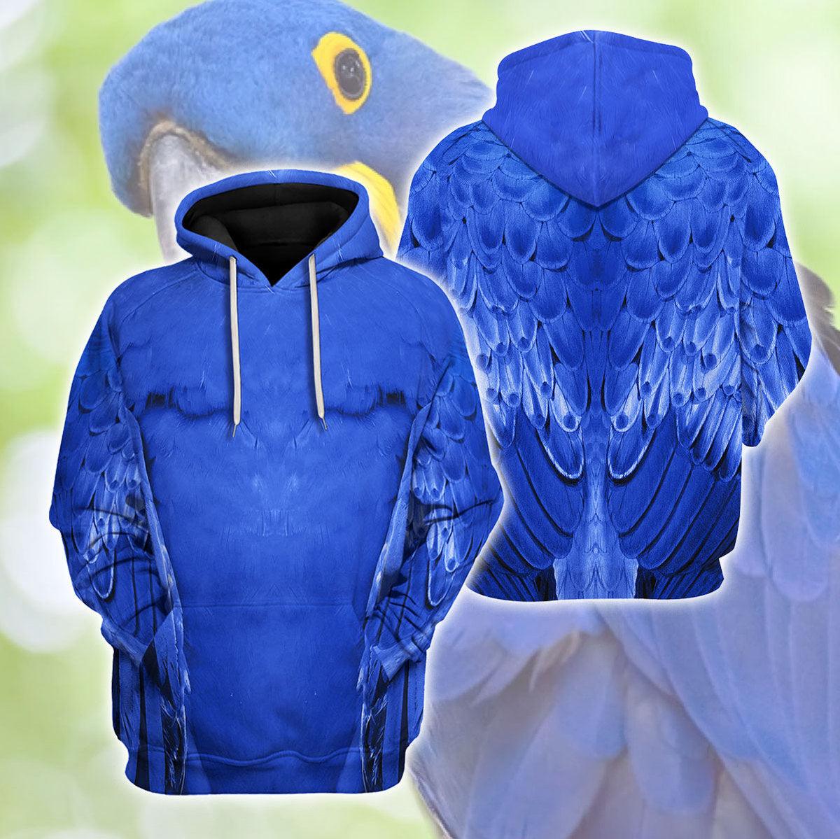 Hyacinth Macaw Animal Cosplay T-shirt Hoodie Sweatpants Apparel