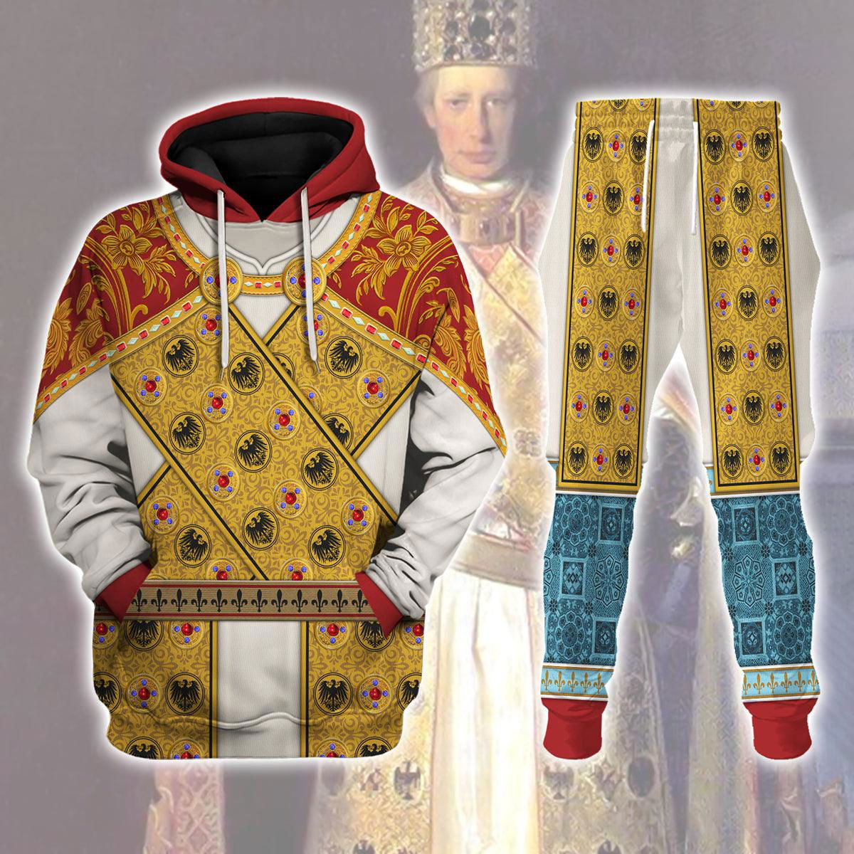 Imperial Dress of Holy Roman Emperor Costume Hoodie Sweatshirt T-Shirt Tracksuit