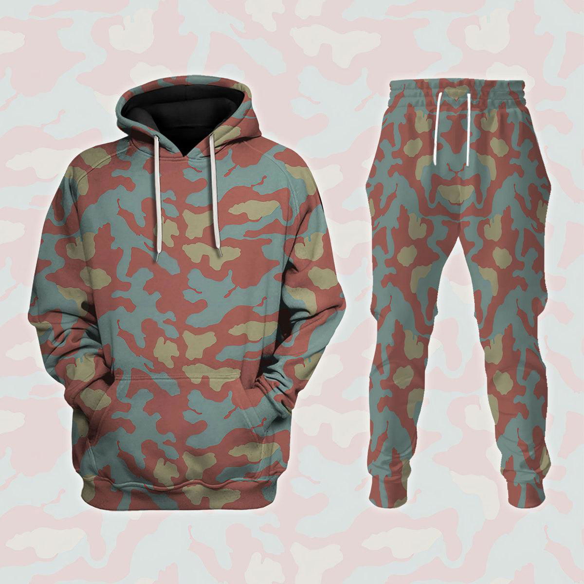 Italian M1929 Telo Mimetico Fall Camo Costume Hoodie Sweatshirt T-Shirt Sweatpants