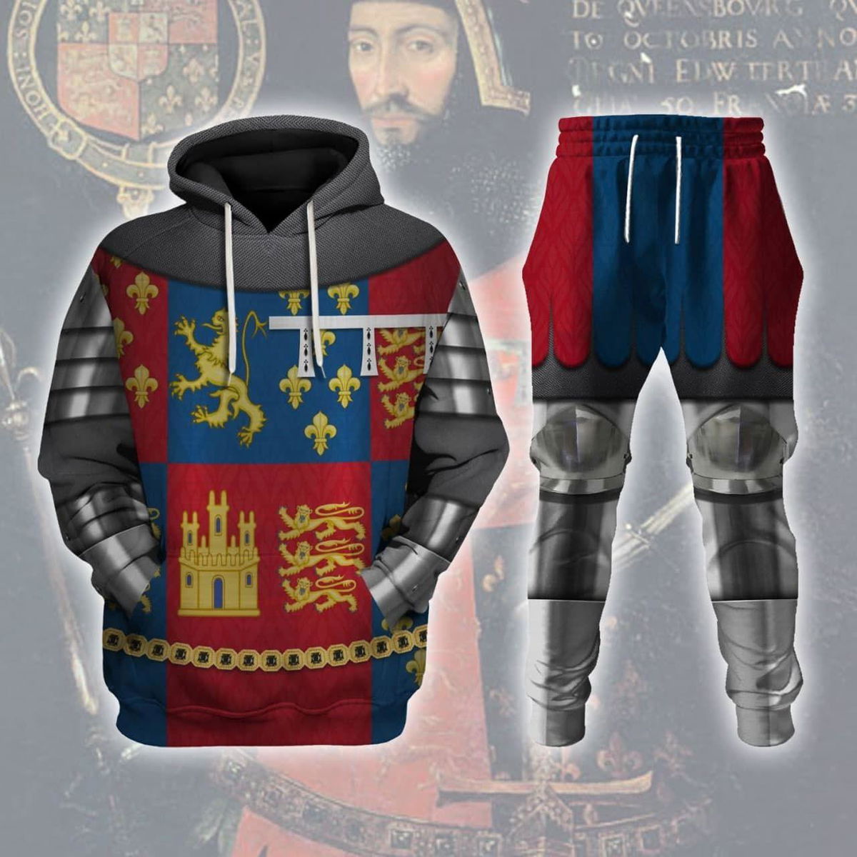 John of Gaunt, Duke of Lancaster Costume Hoodie Sweatshirt T-Shirt Tracksuit