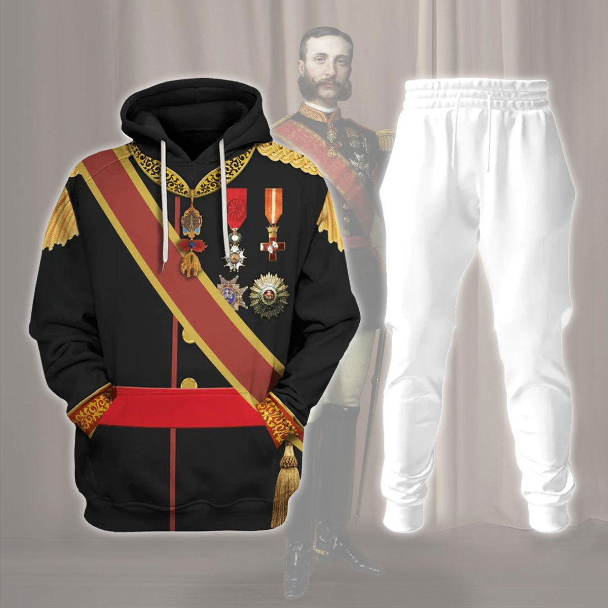 King Alfonso XII Of Spain Costume Hoodie Sweatshirt T-Shirt Tracksuit