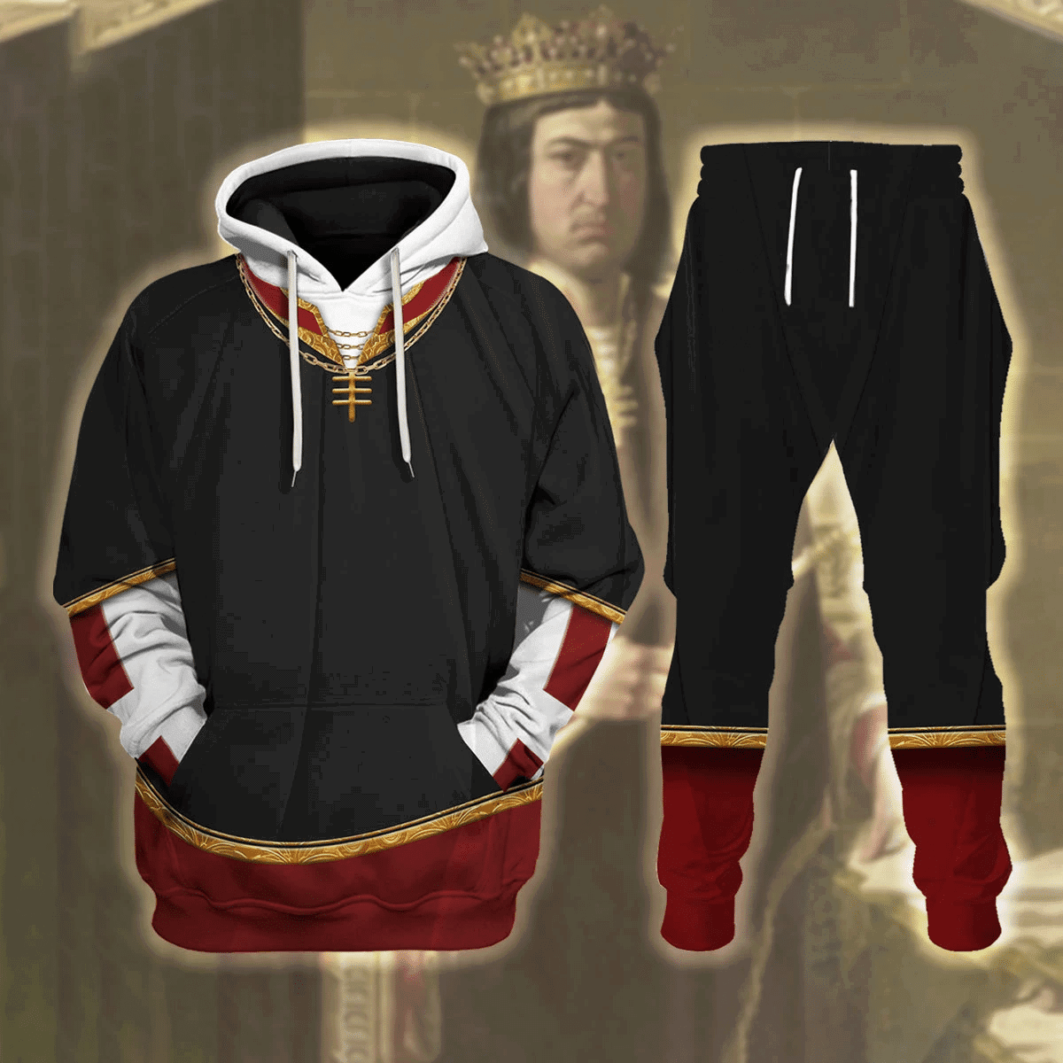 King Ferdinand II of Spain Costume Hoodie Sweatshirt T-Shirt Tracksuit