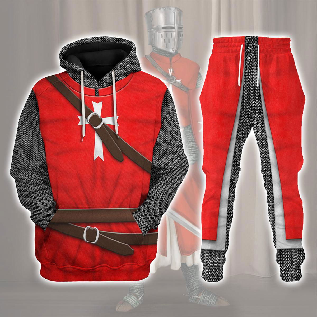 Knight Hospitaller of Saint John Costume Hoodie Sweatshirt T-Shirt Tracksuit