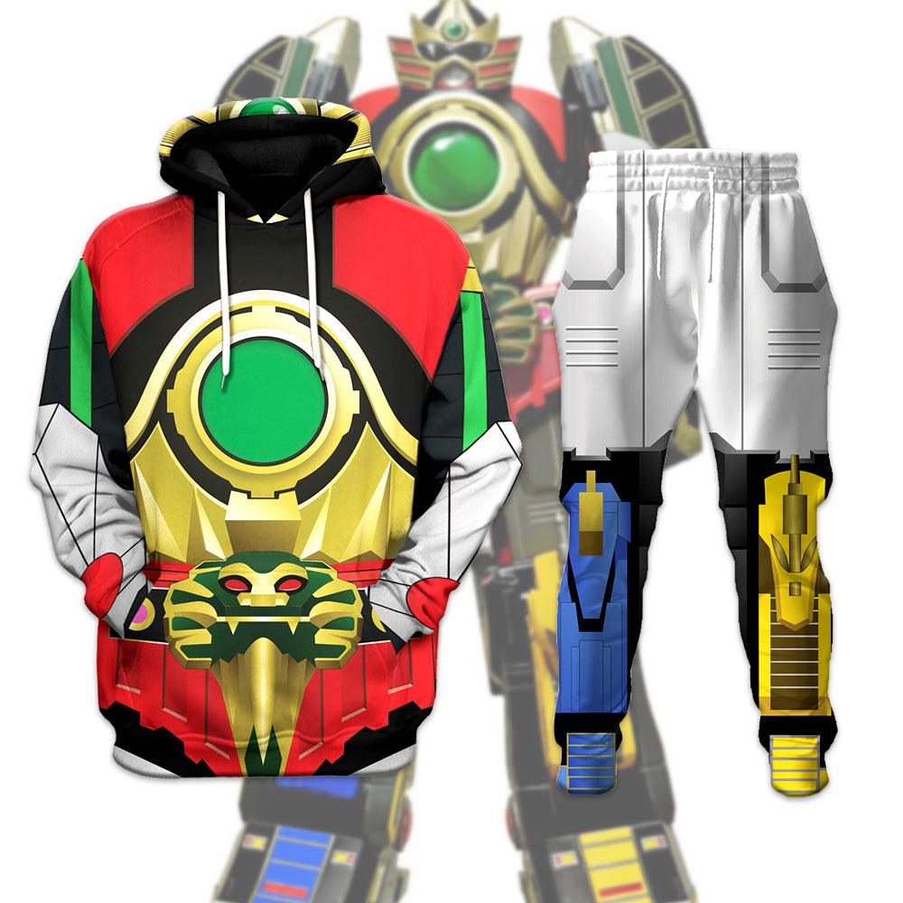 Legacy Thunderzord Megazord Costume Hoodie Sweatshirt T-Shirt Tracksuit