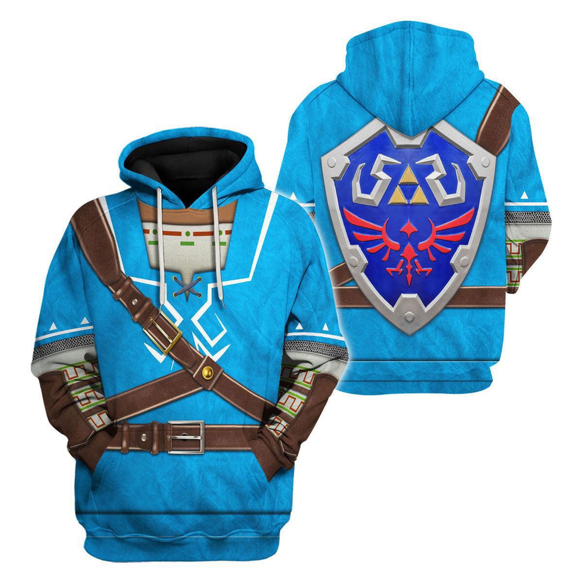 Link Attire Champion’s Tunic Shield Unisex Hoodie Sweatshirt T-shirt Sweatpants Cosplay