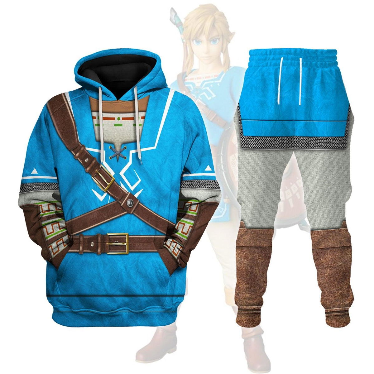 Link Attire Champion’s Tunic Unisex Hoodie Sweatshirt T-shirt Sweatpants Cosplay