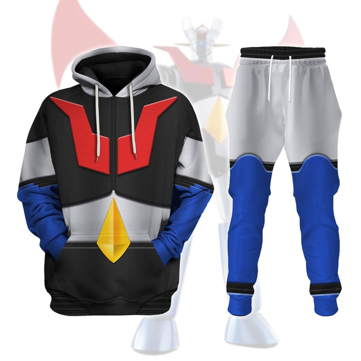 Mazinger Z Tranzor Z Cosplay Costumes: Hoodies, T-Shirts, and Tracksuits