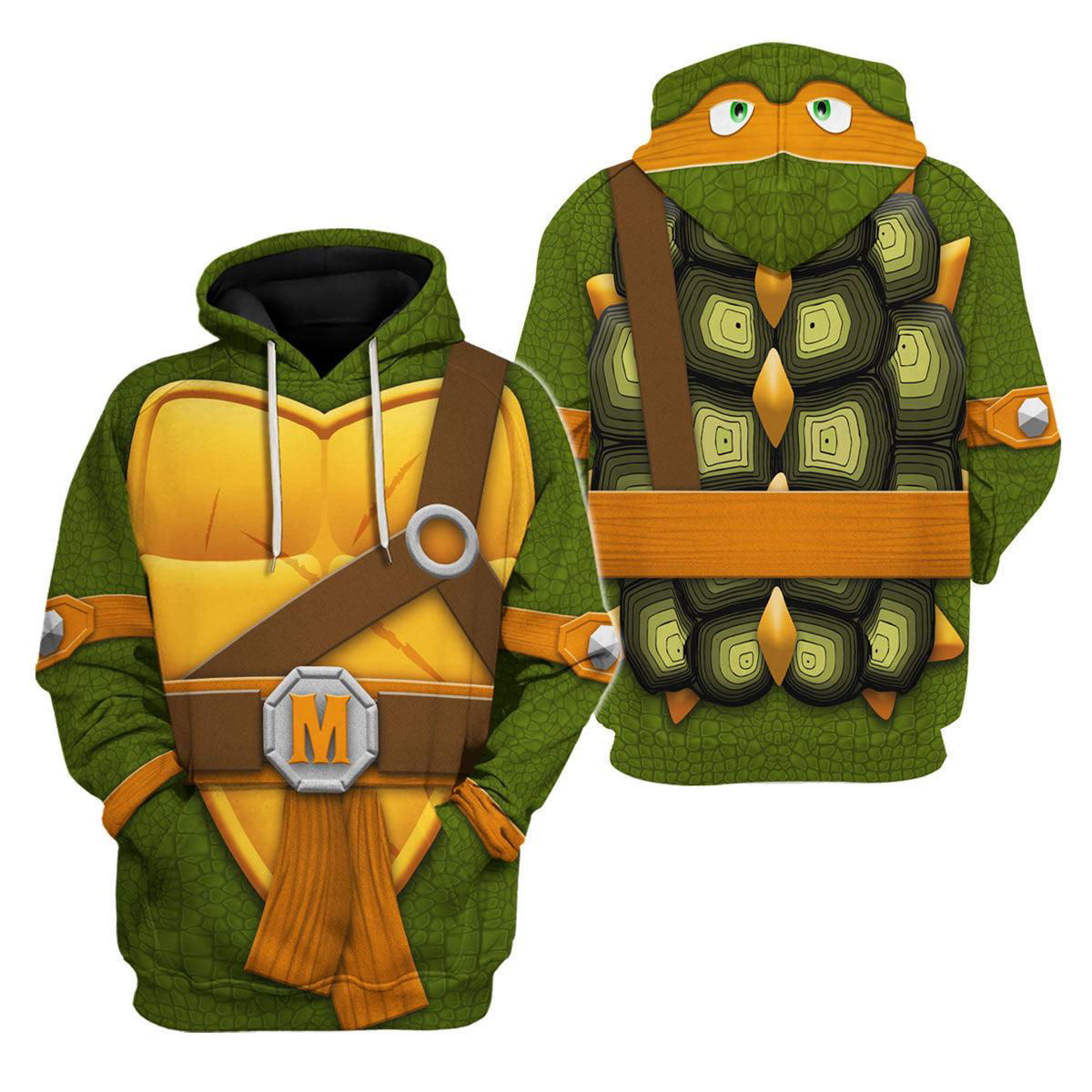 Michelangelo TMNT Costume Hoodie Sweatshirt T-Shirt Sweatpants