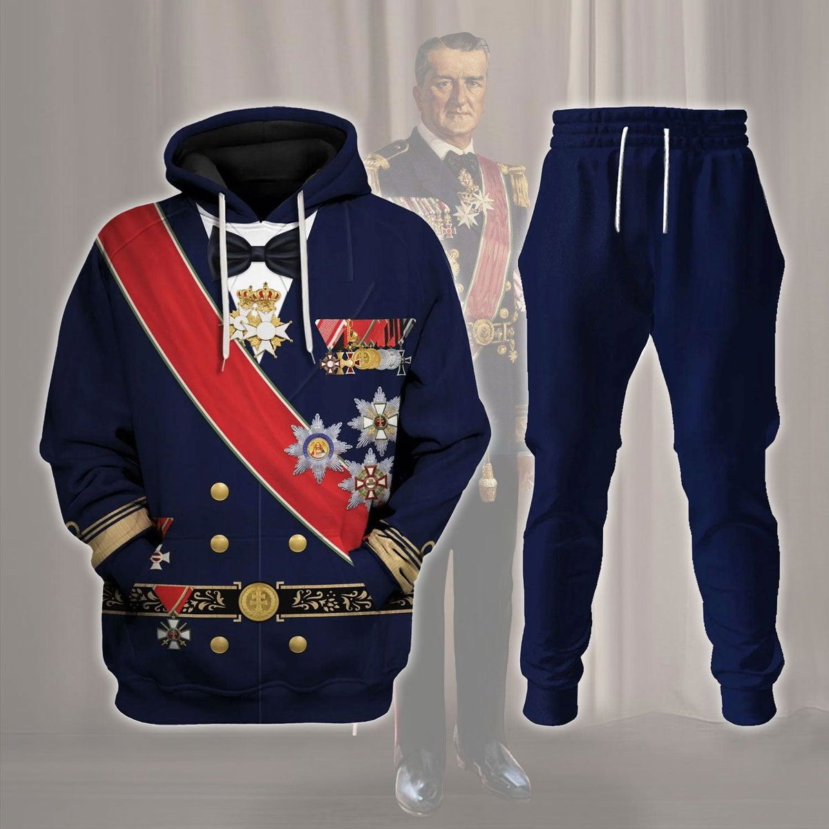 Miklos Horthy Costume Hoodie Sweatshirt T-Shirt Tracksuit