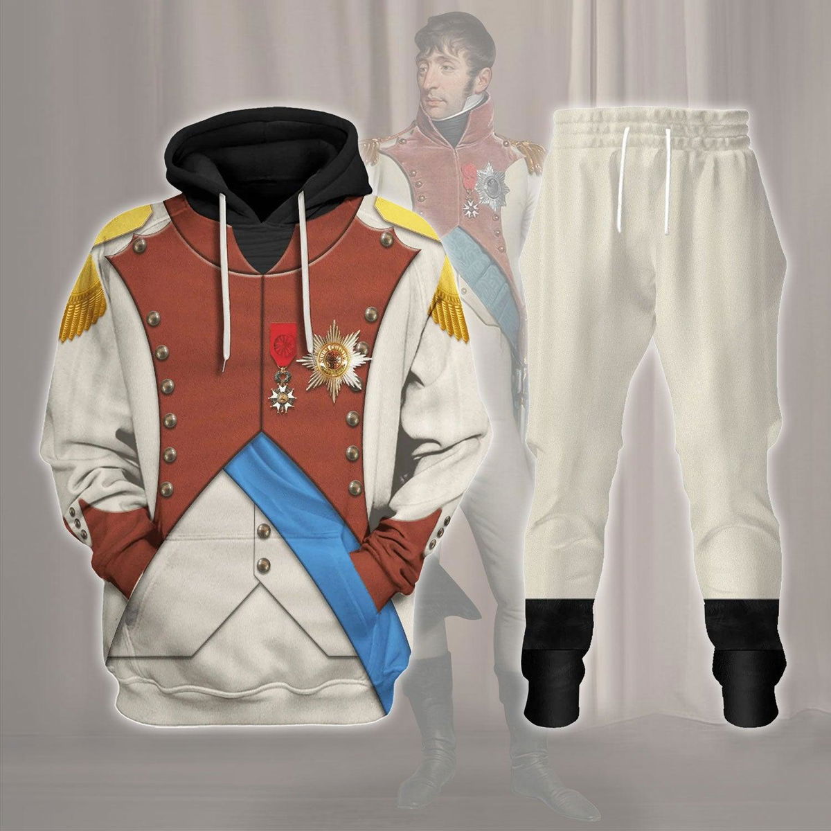 Monarch Louis Bonaparte Costume Hoodie Sweatshirt T-Shirt Tracksuit