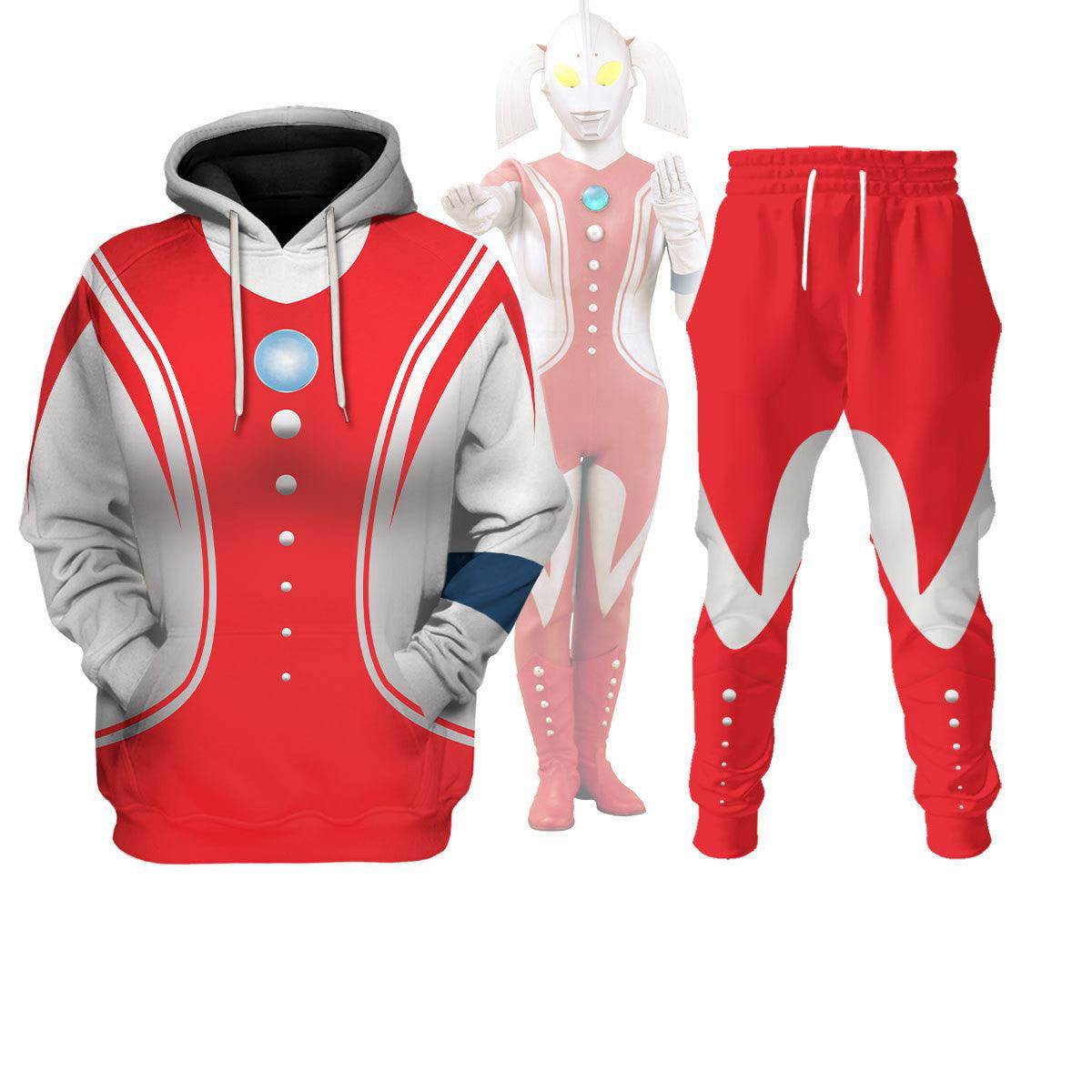 Mother of Ultraman Costume Hoodie Sweatshirt T-Shirt Tracksuit