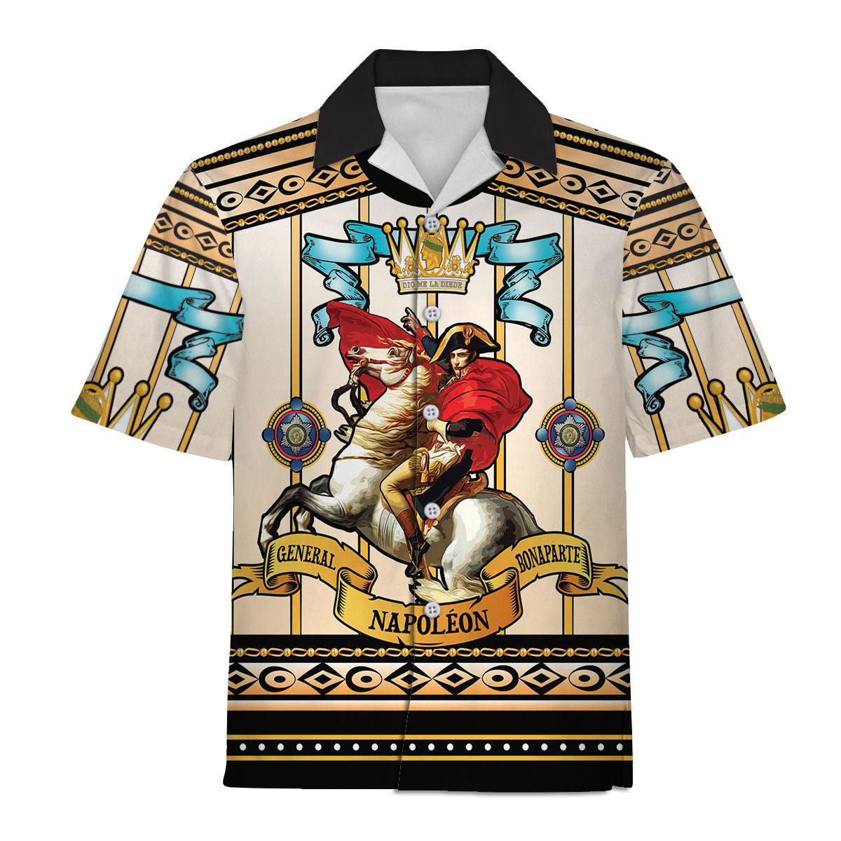 Napoleon Crossing The Alps Hawaiian Shirt