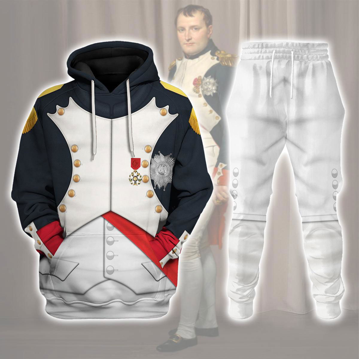 Napoleon I In His Grenadier Uniform All Over Print Hoodie Sweatshirt T-Shirt Tracksuit