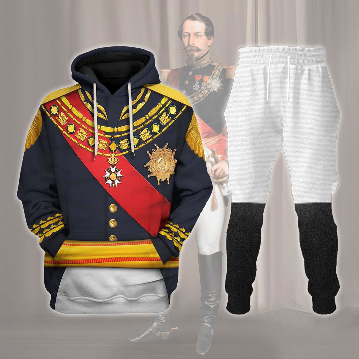 Napoleon III Costume Hoodie Sweatshirt T-Shirt Tracksuit