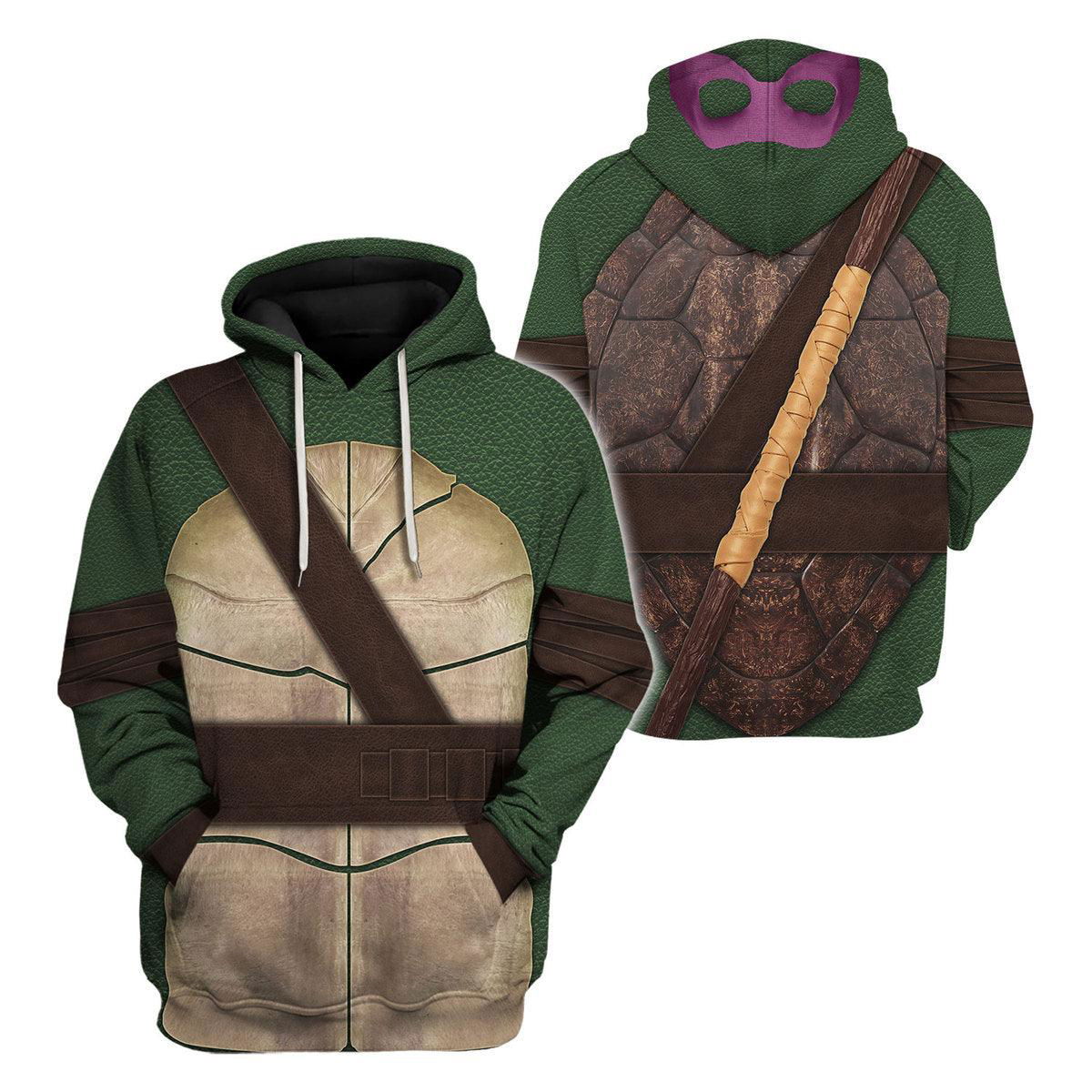 Ninja Turtles Donatello Costume Hoodie Sweatshirt T-Shirt Zip Hoodie Sweatpants