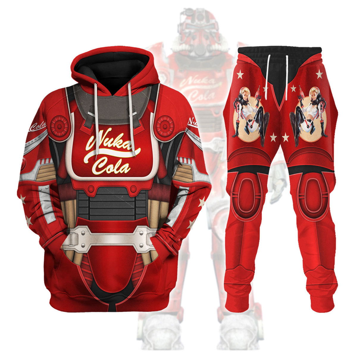 Nuka Cola Power Armor Hoodie Sweatshirt T-Shirt Tracksuit