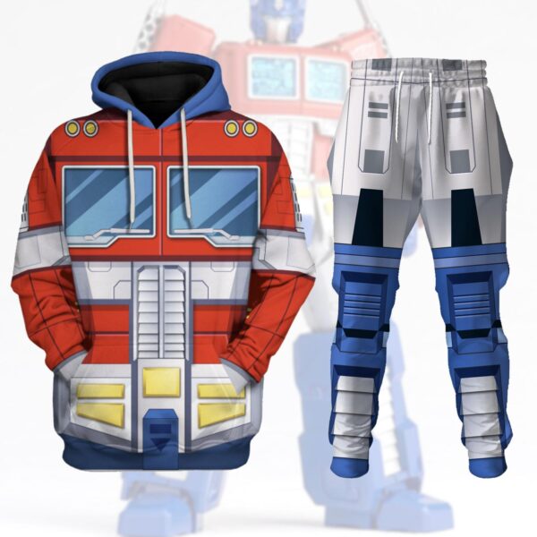 Optimus Prime Costume Cosplay Hoodie Tracksuit