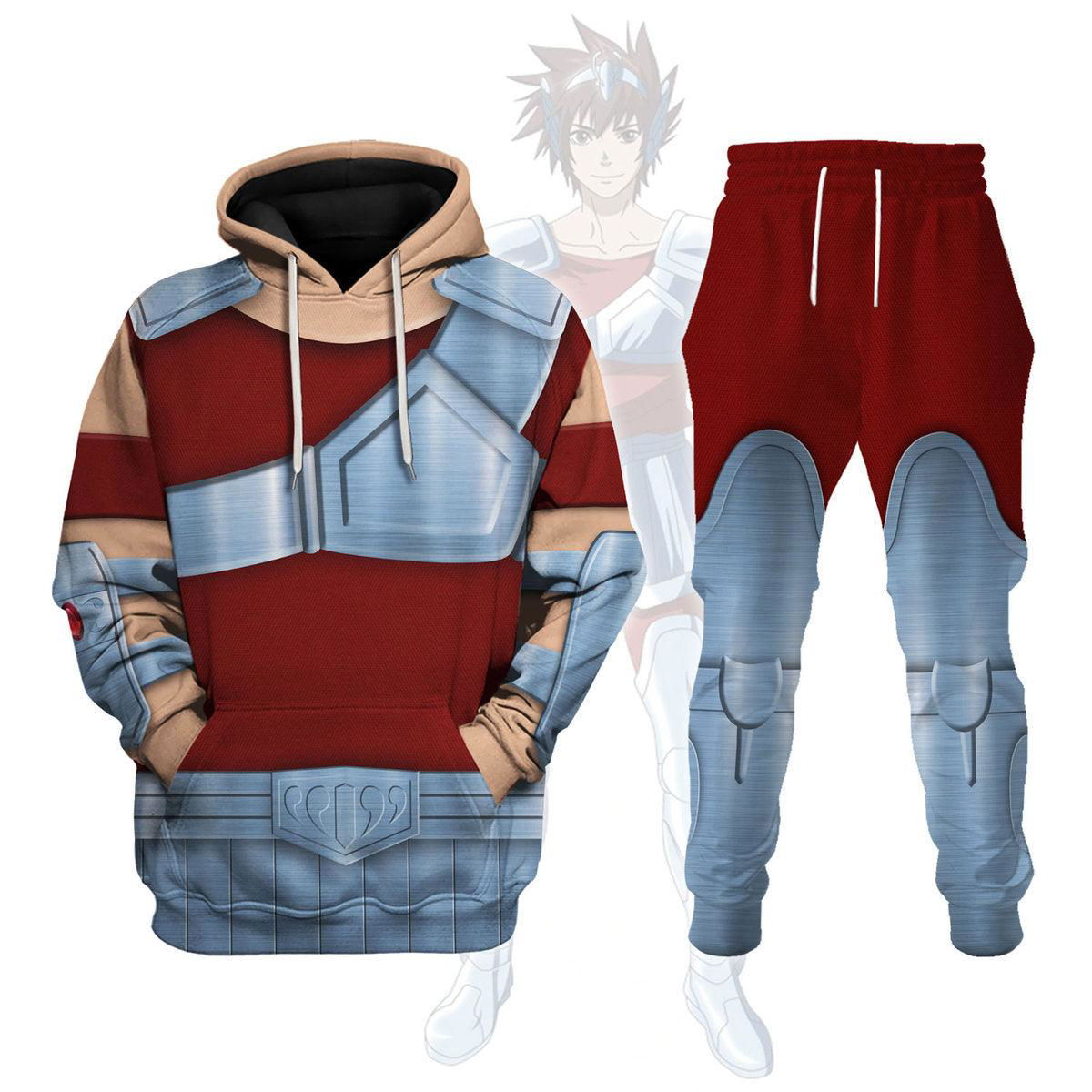 Pegasus Tenma Saint Seiya Costume Hoodie Sweatshirt T-Shirt Tracksuit