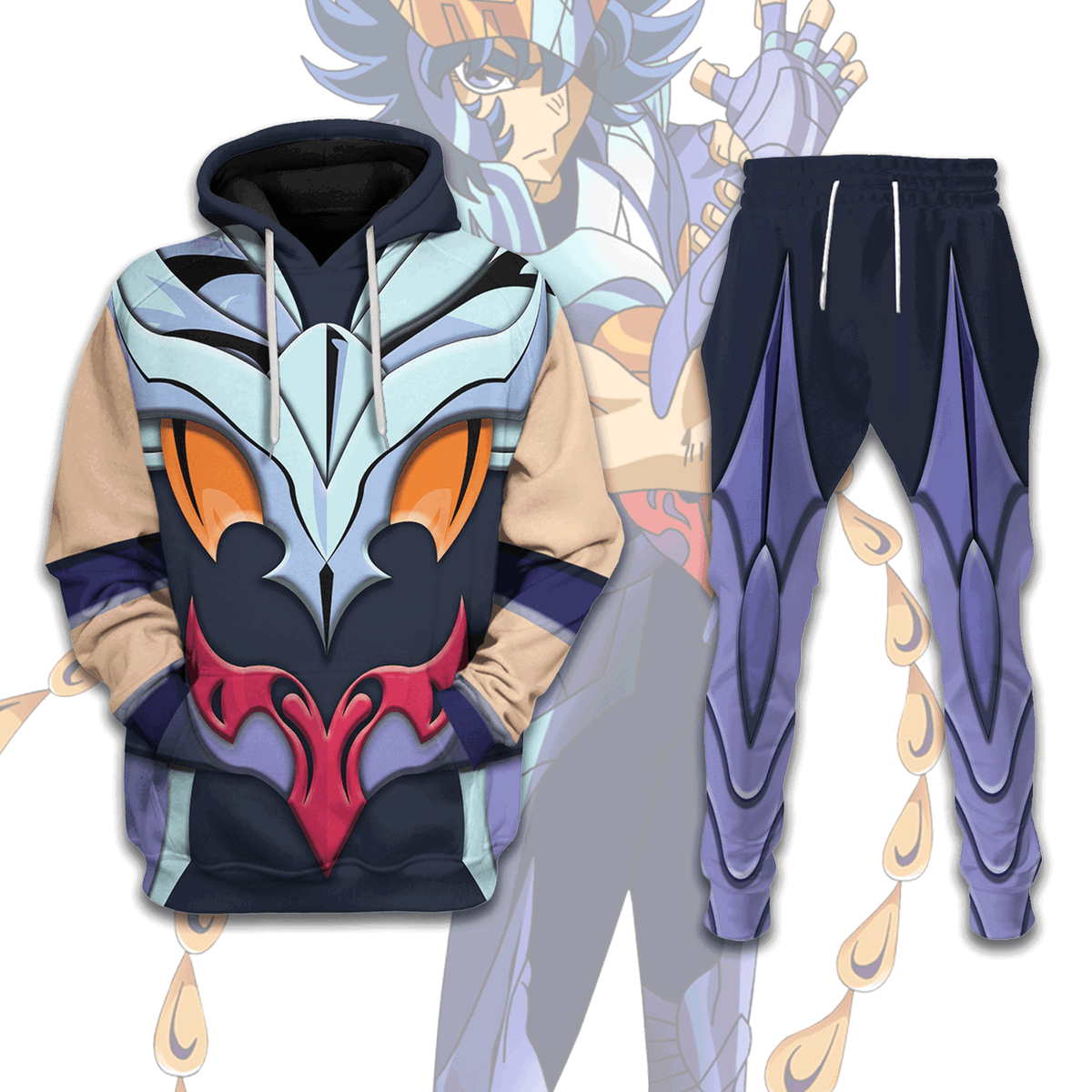 Phoenix Ikki Omega Saint Seiya Costume Hoodie Sweatshirt T-Shirt Tracksuit