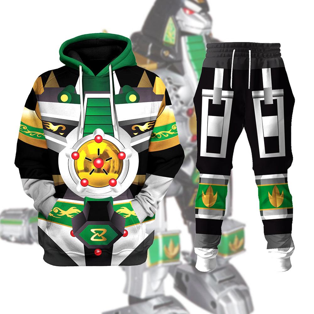 Power Ranger Legacy Green Dragonzord T-shirt Hoodie Sweatpants Apparel