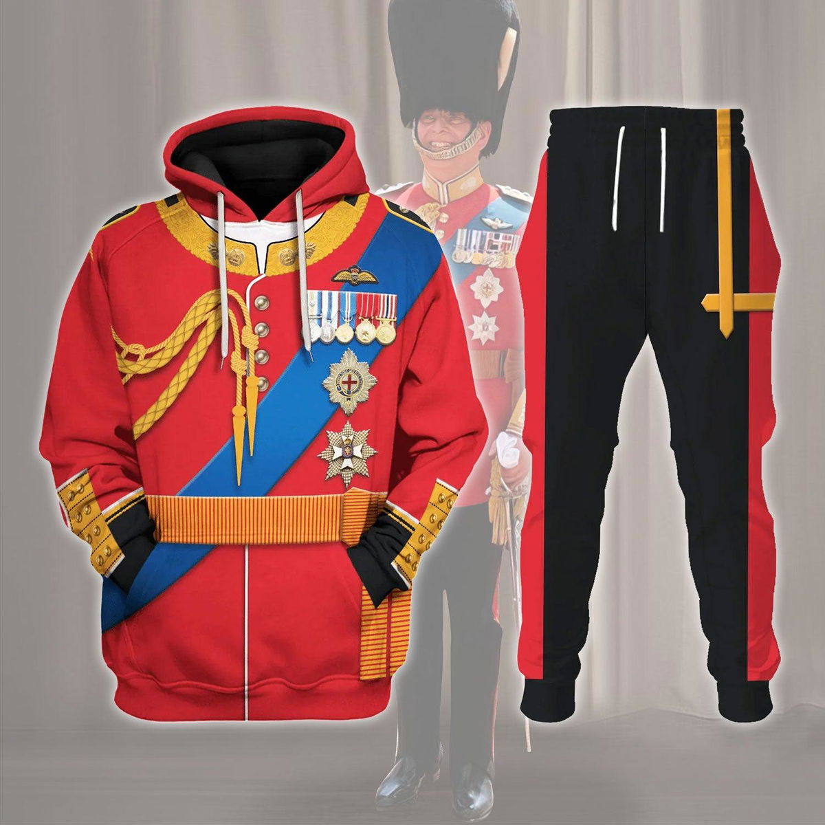 Prince Andrew Costume Hoodie Sweatshirt T-Shirt Tracksuit