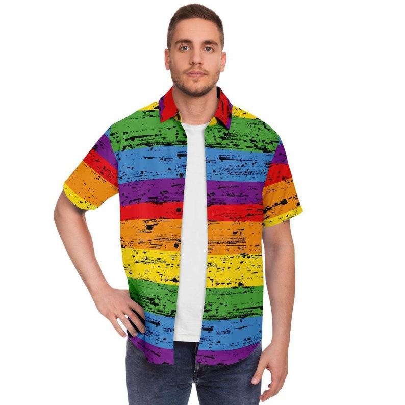 Rainbow Gay Pride Hawaiian Shirt