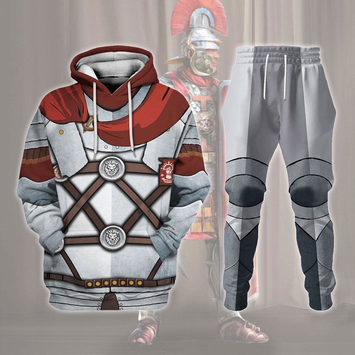 Roman Army Centurion Costume Hoodie Sweatshirt T-Shirt Tracksuit