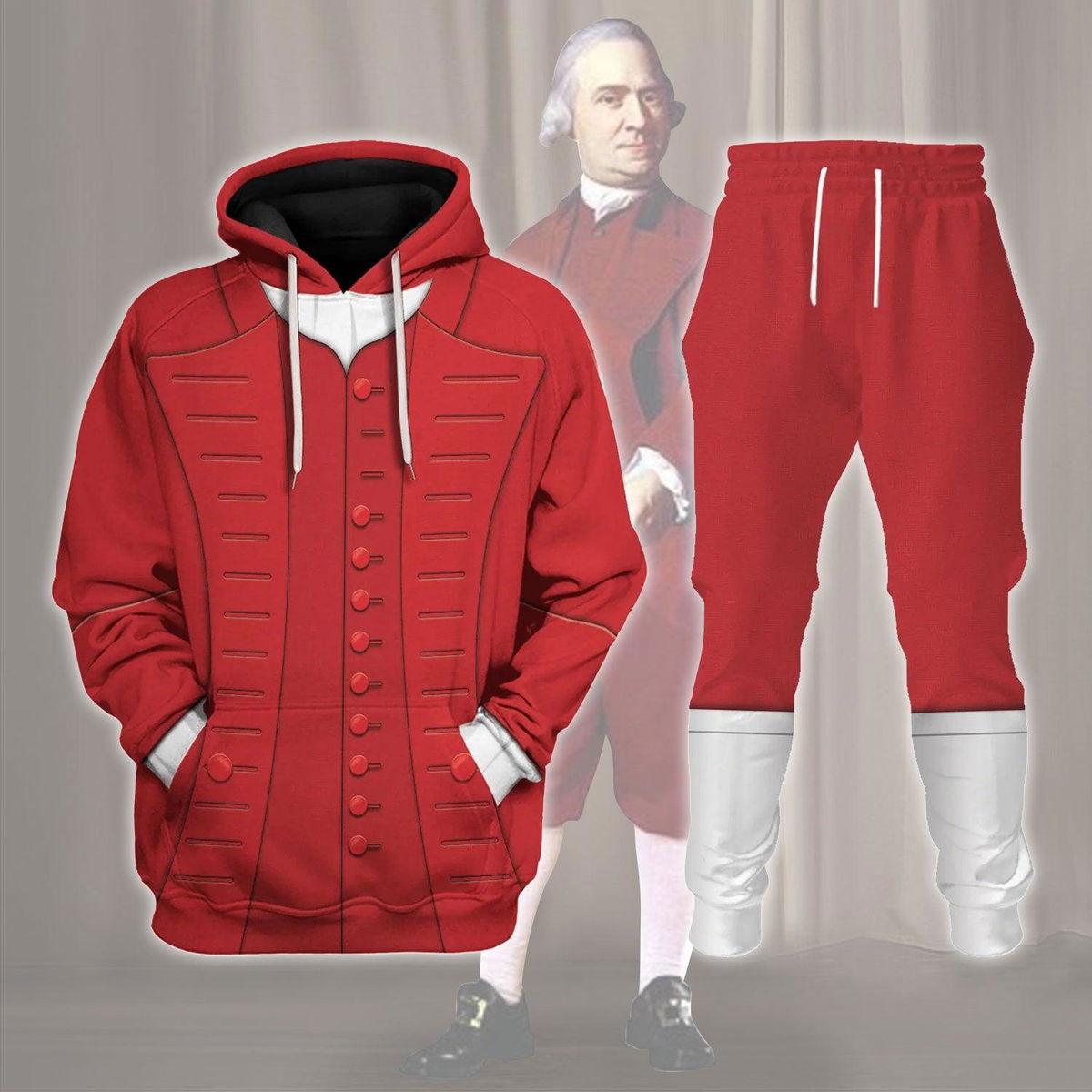 Samuel Adams Founding Father of the United States Costume Hoodie Sweatshirt T-Shirt Tracksuit