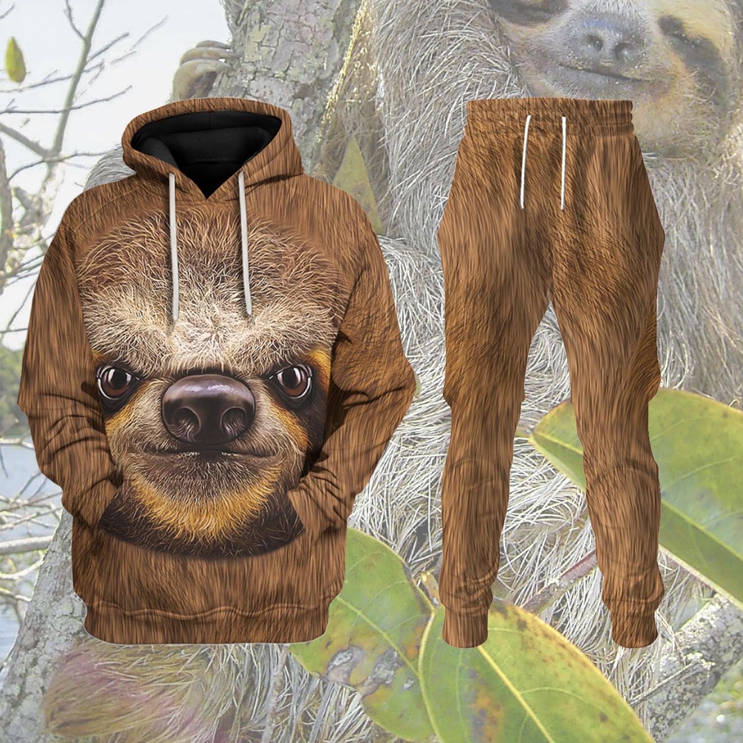 Sloth Animal Cosplay T-shirt Hoodie Sweatpants Apparel