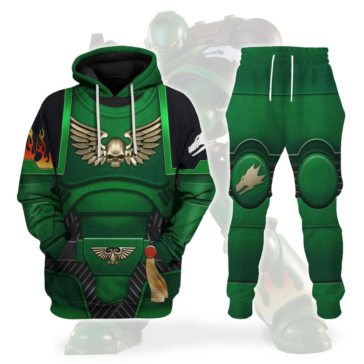 Space Marines Salamanders T-shirt Hoodie Sweatpants Cosplay